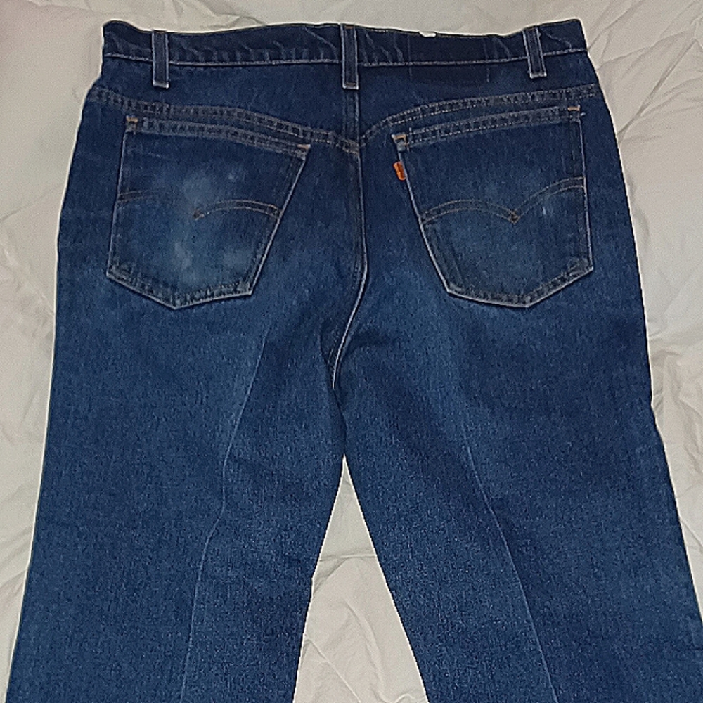 Vintage Levis SF 207 36X32 1970'S Orange Tabs